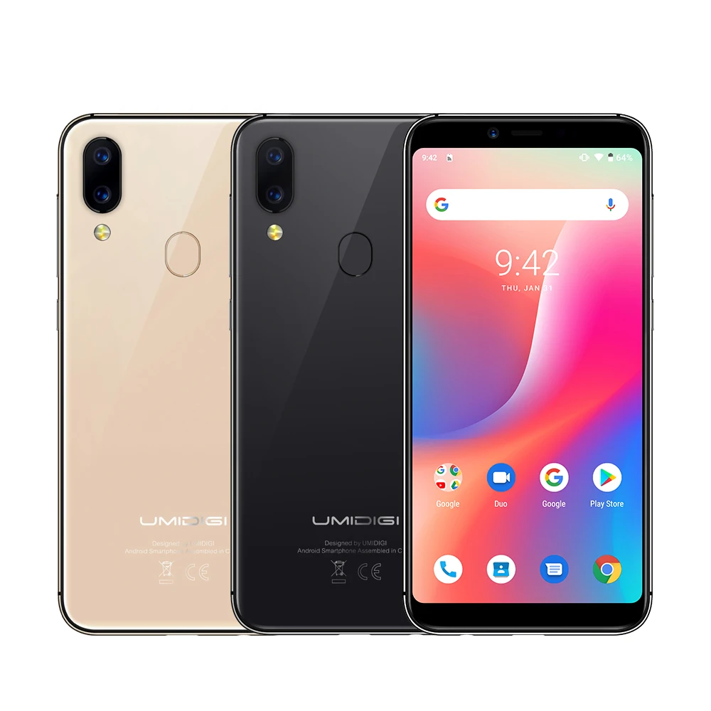 UMIDIGI A3 Смартфон с 5 дюймовым дисплеем четырёхъядерным процессором Android 9 0 ОЗУ 2 Гб