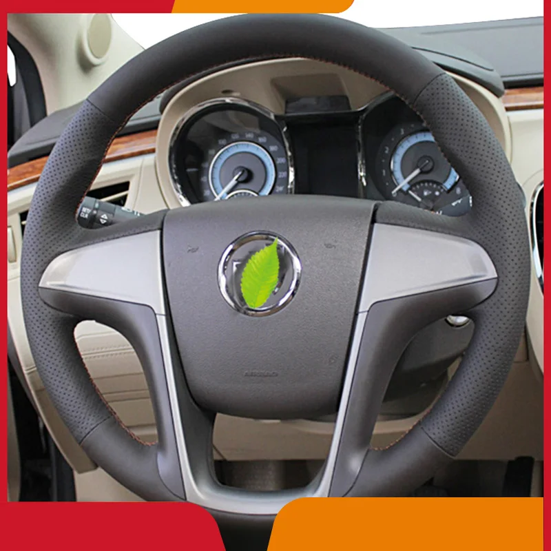 

Steering Wheel Cover For Buick Regal GS Larcosse Park Avenue 2009 2010 2011 2012 2013 2014 2015 Alcantara Leather Car Accessorie