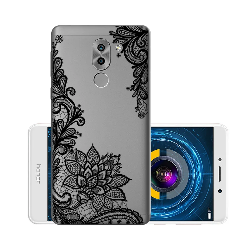 W007 Мягкий чехол из ТПУ, чехлы для huawei Honor 6X, силиконовый прозрачный чехол для huawei GR5, BLL-L21 BLN-AL10 Honor6X mate 9 Lite - Цвет: W007