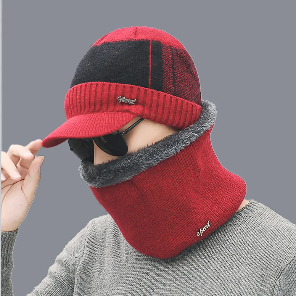 Зимняя шапка Skullies Beanies, зимние шапки бини для мужчин и женщин, шерстяной шарф, шапки, Балаклава, маска, шапка, вязаная шапка