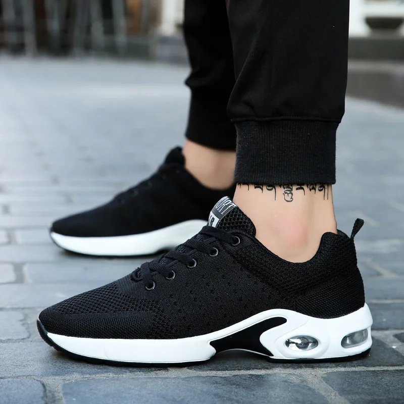 

2020 New Hot Fashion Brand Walking Lace Up Men Casual Male Trainers Shoes Breathable Footwear sneaker air cushion Shoes