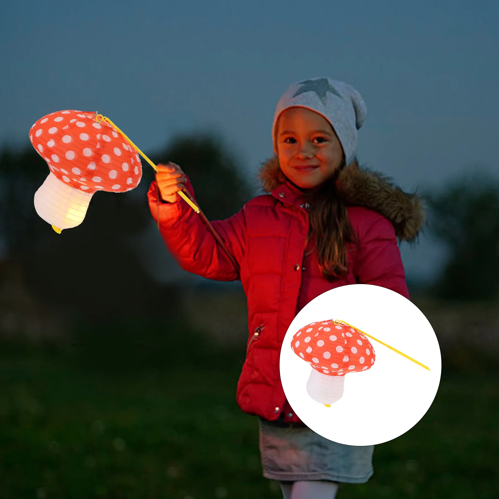 

3 шт., декоративные фонари в виде грибов