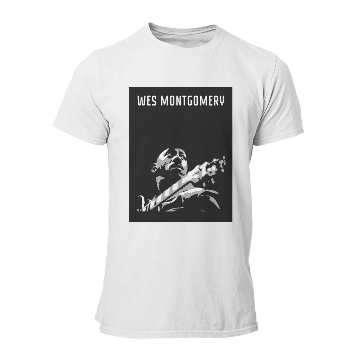 Фото Футболка Tribute to Wes Montgomery с коротким рукавом, летняя графическая Мужская футболка для девушек, 137205 №5
