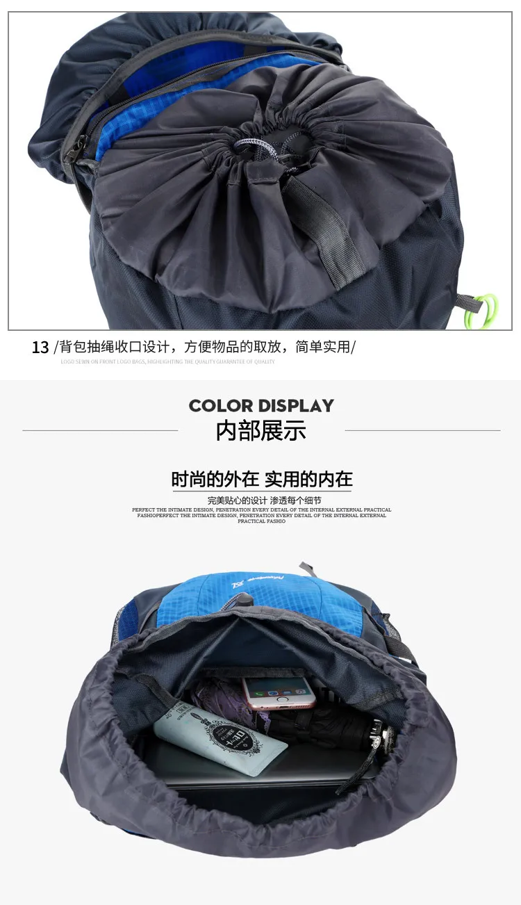 Men Outdoor backpack camping bag 35L Ultralight waterproof travel Folding backpack Women Sports camping hiking Hike Pack