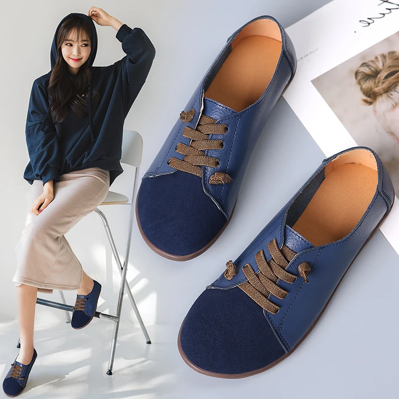 BIMUDUIYU женская повседневная обувь на плоской подошве в стиле ретро Дамская
