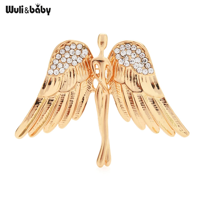 Wuli &amp baby броши с большими крыльями ангела для женщин унисекс Классическая 2 цвета
