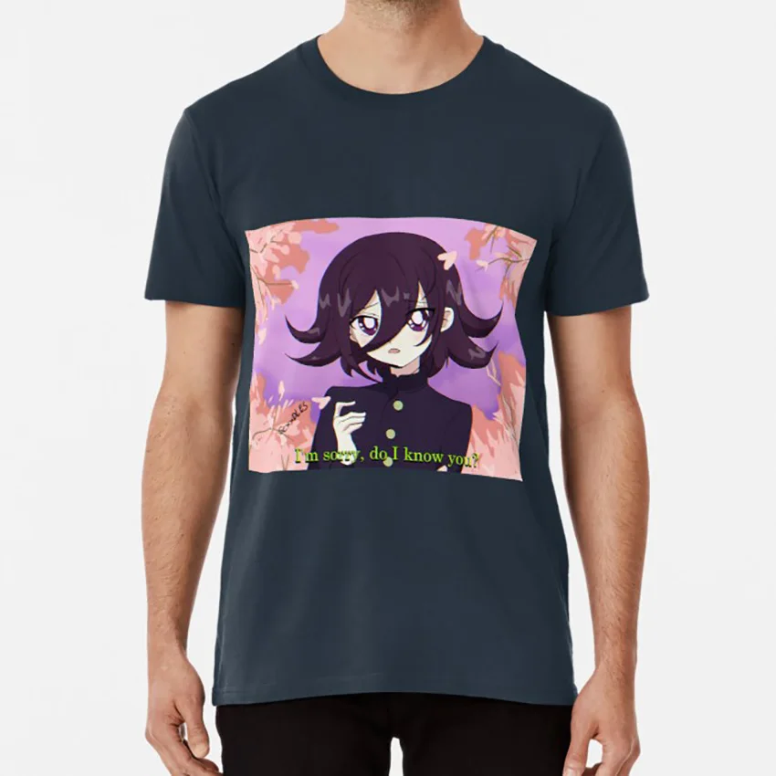 Тёмно-синий 90s ouma kokichi футболка danganronpa ouma kokichi ouma 90s аниме данганронпа v3 - Цвет: Тёмно-синий