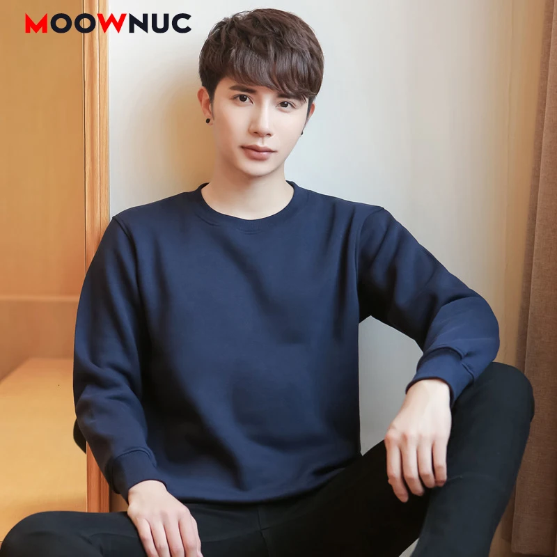 Толстовка мужская однотонная в классическом стиле модная мягкая спортивная