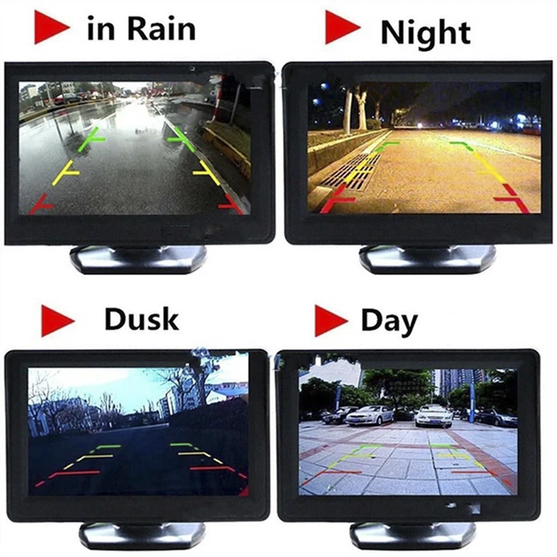 Автомобильный монитор 4 3 &quotэкран для камеры заднего вида TFT lcd дисплей HD цифровой