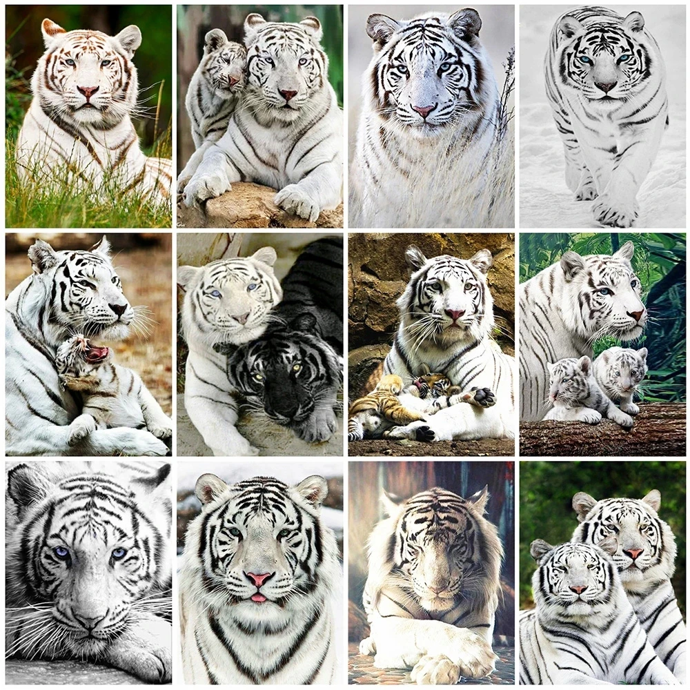 

Diamond Embroidery Tiger 5D Diy Diamond Painting Full Square/round Animal Cross Stitch Mosaic Rhinestone Pictures Home Decor