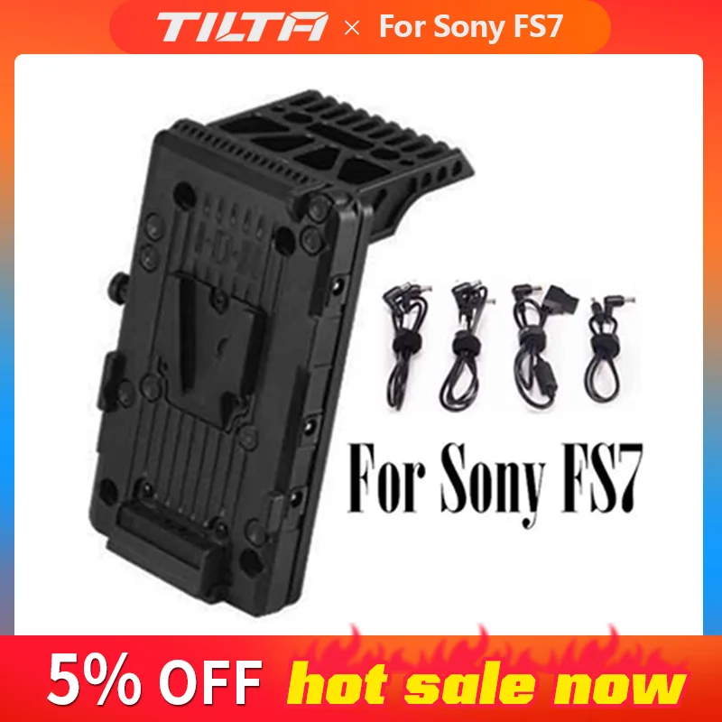 TILTA FS-T01 FS7 V-Lock для видеокамеры Батарея пластина Sony Камера V образное крепление IDX