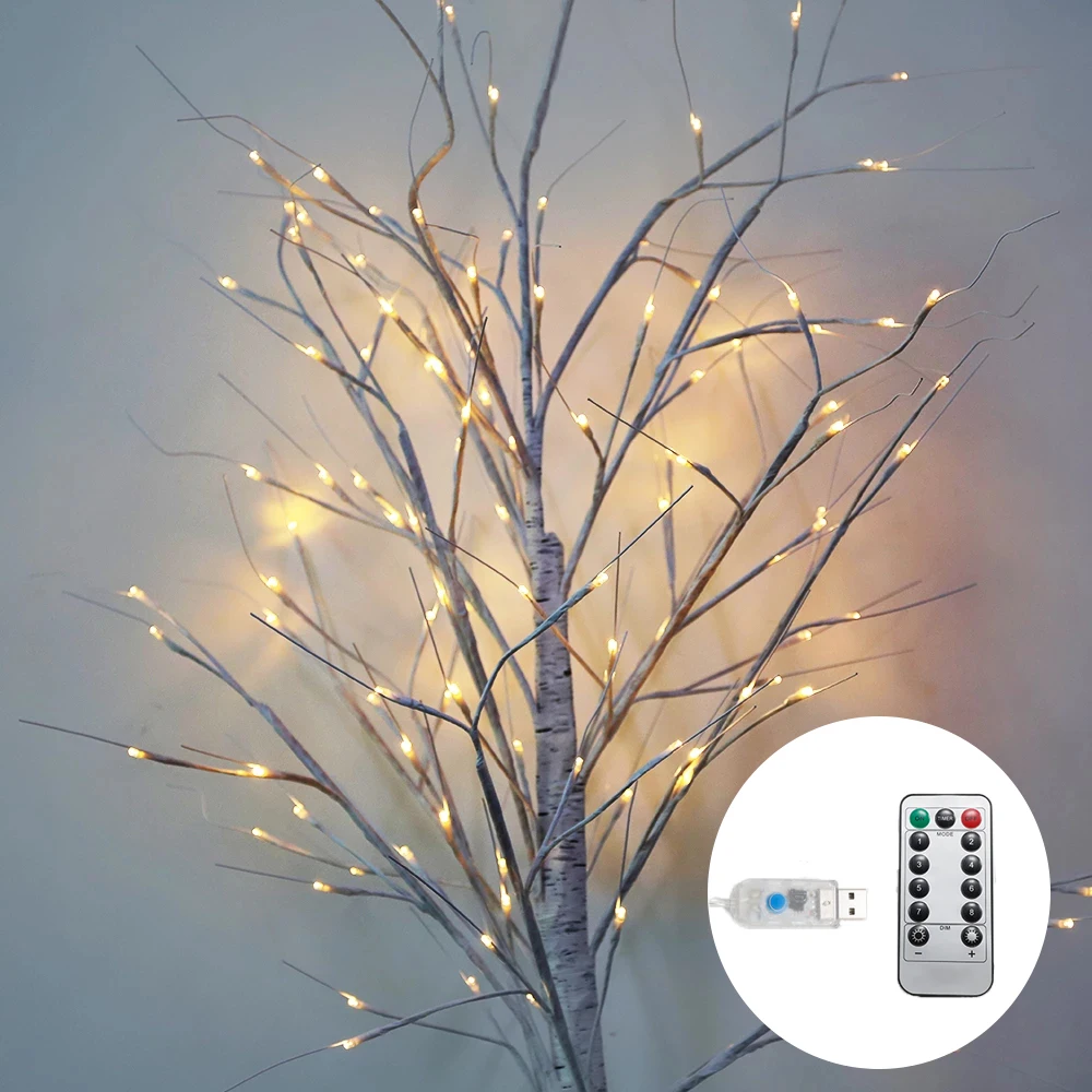 

Светодиодная лампа в виде берёзы, для помещений, серебристая, береза, современная, креативная, теплый белый светильник для дома, сказосветил...