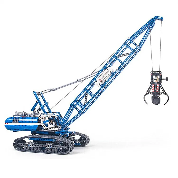 Модель гусеничного крана 20010 Technic серии модель башенного строительные блоки