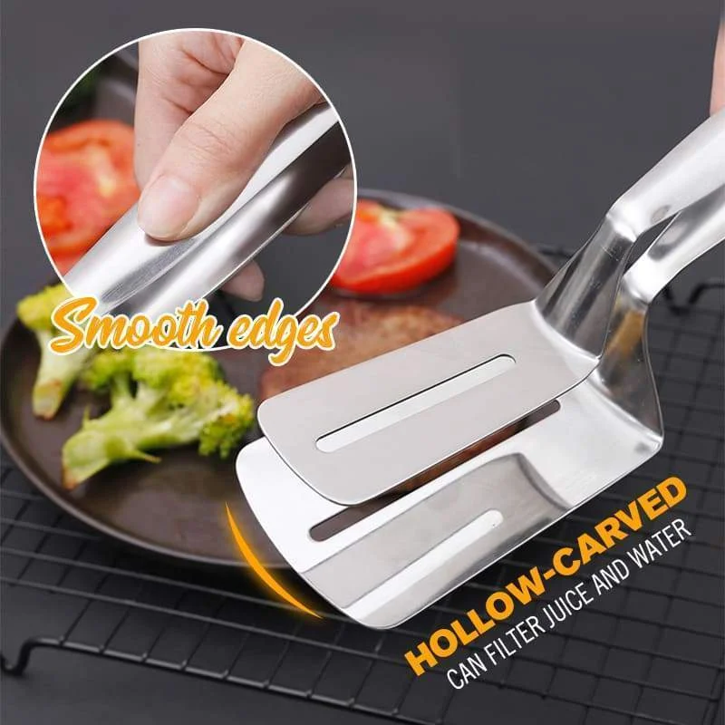 

Stainless Steel Food Tongs Fried Fish Steak Clip Tong BBQ Grilling Tong Non-Stick Barbecue Grilling Cooking Tongs Kitchen Tools