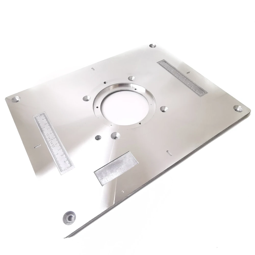 

New Multifunctional Aluminum Alloy Router Woodworking Bench Table Insert Plate Trimmer Engraving Machine Tool
