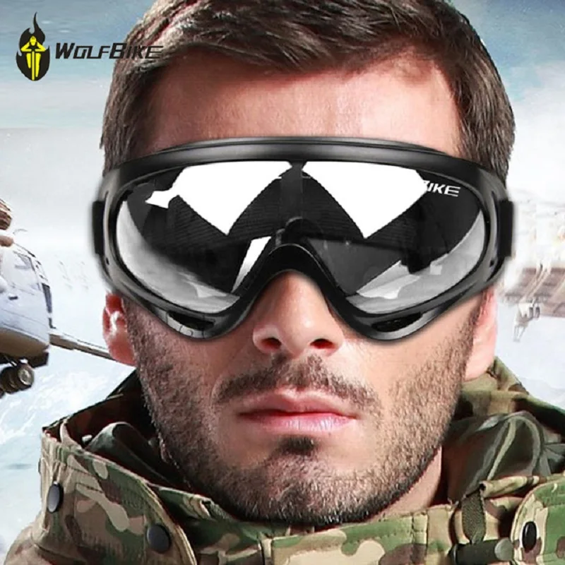 Wolfbike лыжные очки спортивные очки солнцезащитные очки для мужчин и женщин спортивные велосипедные мотоциклетные очки для мотокросса и лыж UVA защита глаз Катание на коньках