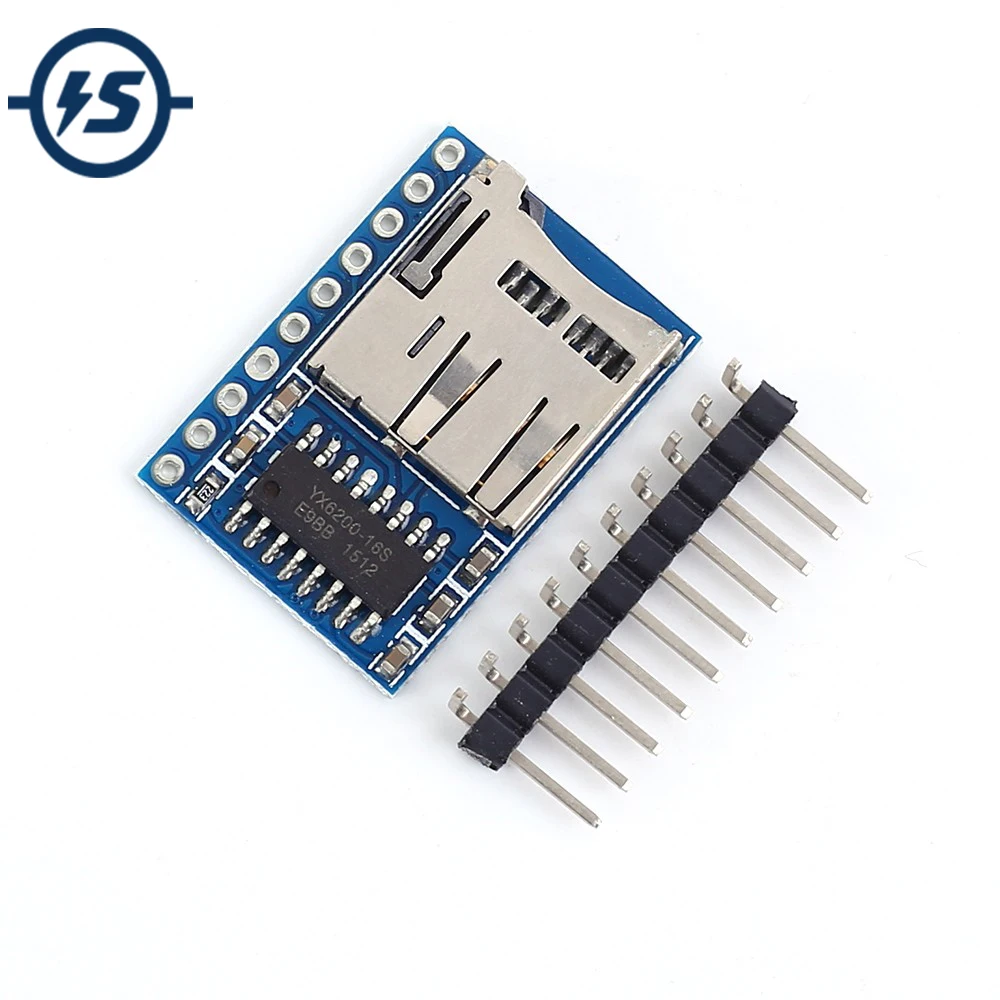 Модуль преобразователя MP3 MAV UART голосовой аудио контроллер Однорядный контакт