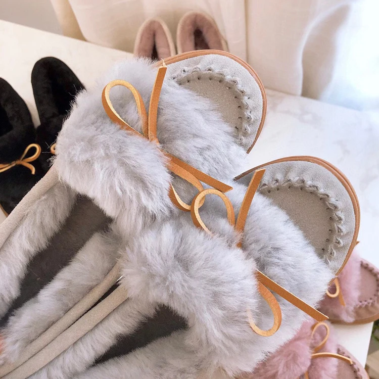 

Поставщик зимних сапог, меховая обувь на плоской подошве, нескользящая женская обувь