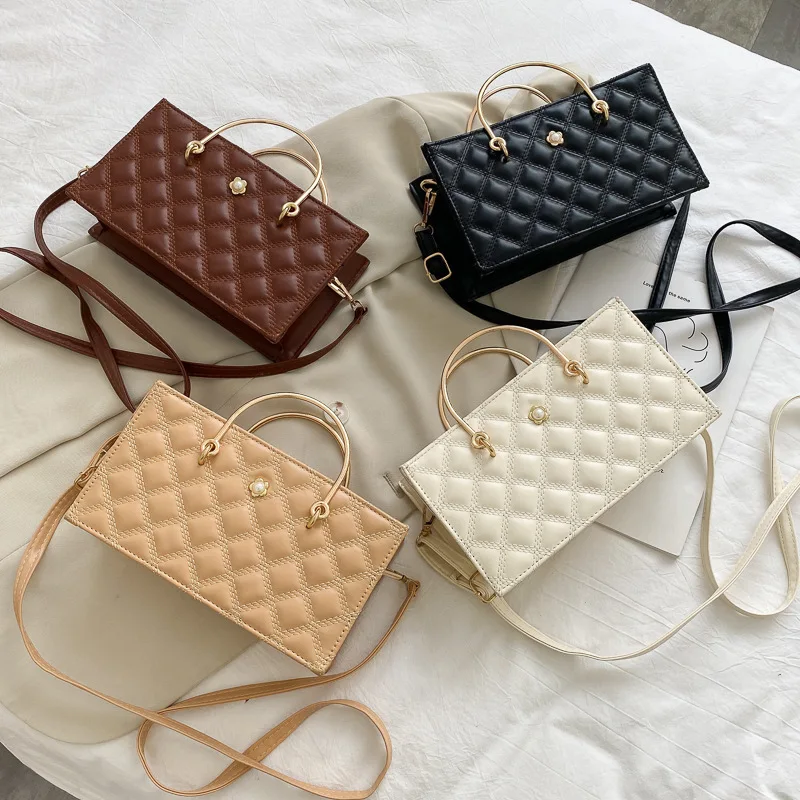 

New design diamond embroidered thread handbag for women crossbody shoulder bag