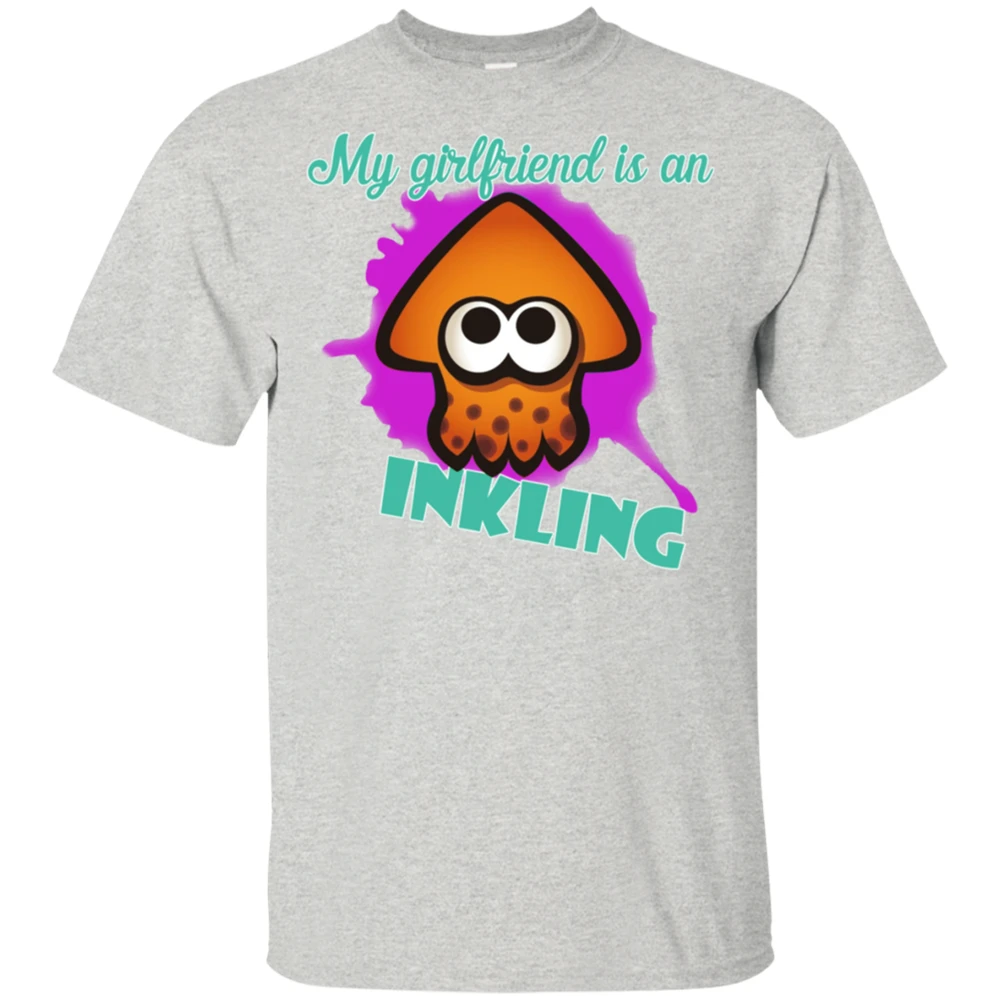 Новое прибытие для мужчин Inkling Splatoon 2 Футболка мягкий хлопок 2019 летняя футболка S...