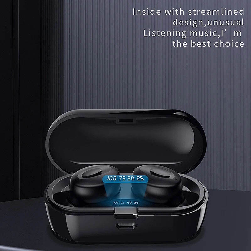 XG15 Bluetooth Headset TWS 5.0 with Digital Display Stereo Wireless Sports Gaming | Электроника