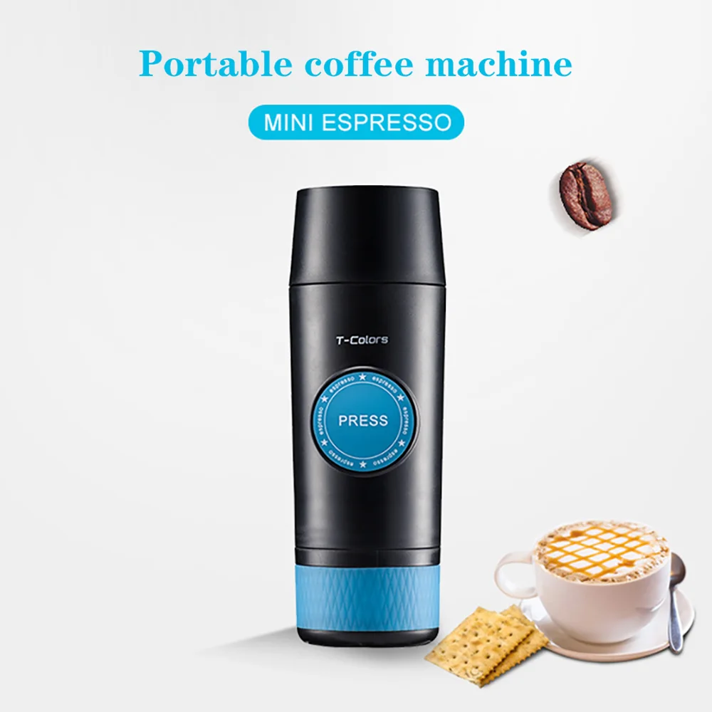 Mini Portable Coffee Machine 70ml Pressure Espresso Manual Handheld Coffee Maker for Car Travel Camping Hiking Home Office