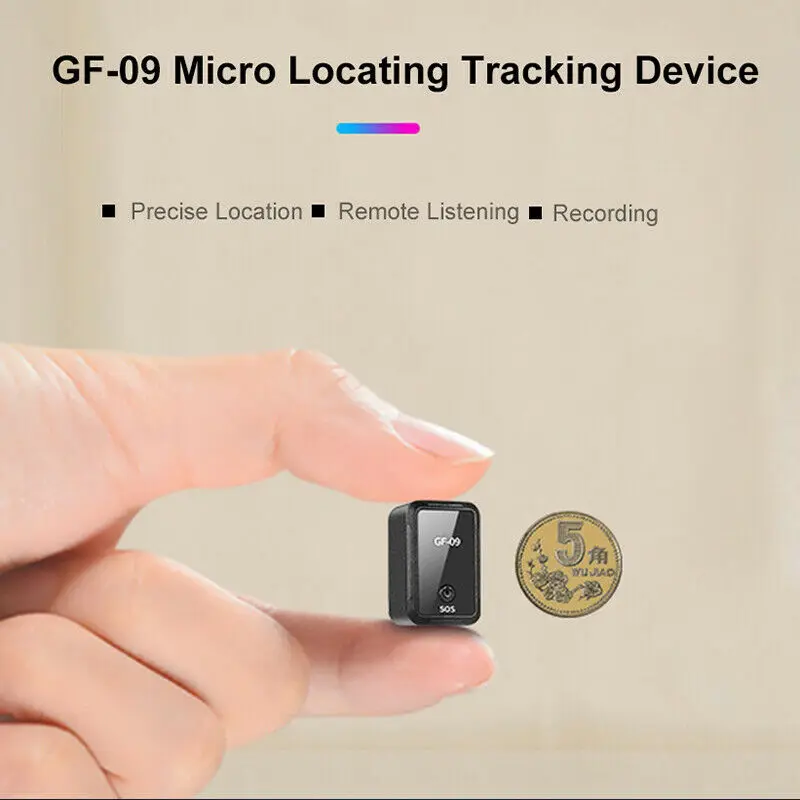 GF-09 мини gps трекер приложение управление противоугонное устройство Автомобильный детский локатор Магнитный диктофон для автомобиля