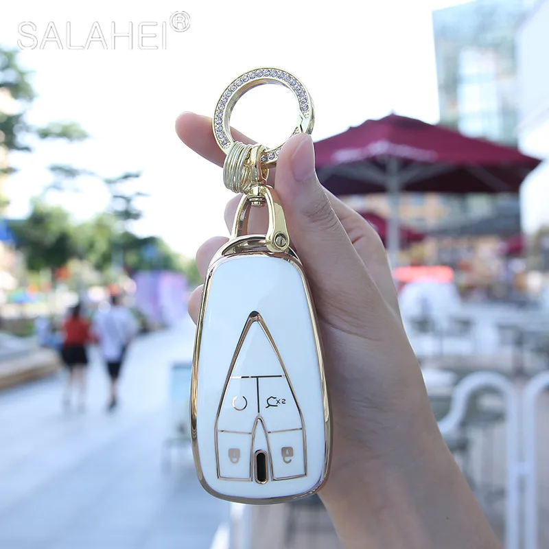 

Car Key Cover TPU Case Protect For Changan CS75PLUS 2020 CS35 PLUS CS35PLUS CS55PLUS Auto Key Shell Keychain Decorate Accessory