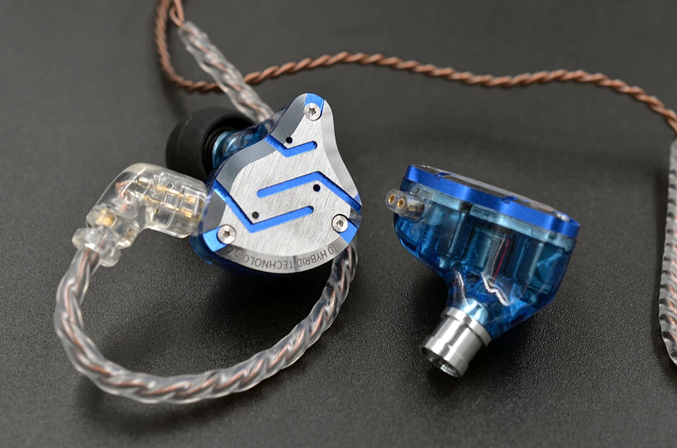 KZ ZS10 Pro металлические наушники 10 драйвер блок Гибридный 4BA+ 1DD HIFI бас наушники спортивные шумоподавление Гарнитура монитор