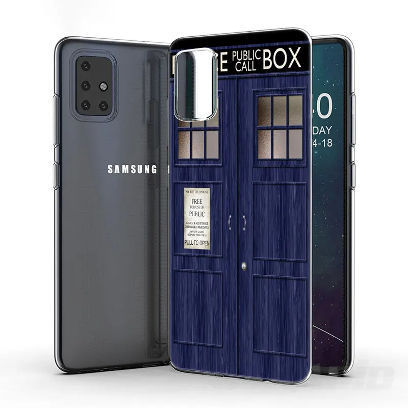 Из ТПУ с принтом &quotТардис (коробка сериала&quot Доктор Кто &quotчехол для Samsung