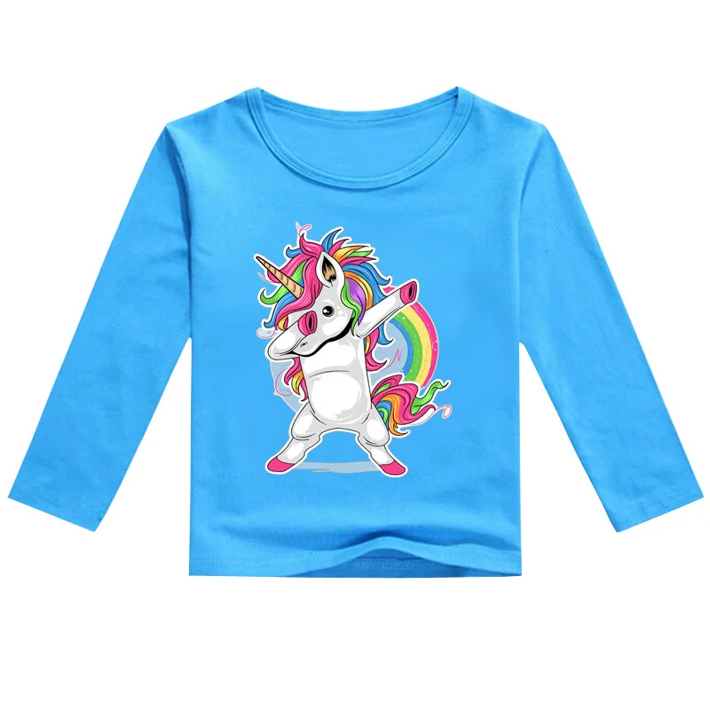 

Z&Y New Dabbing Pug T Shirt Kids Cartoon Clothes Baby Girls Long Sleeve Tops Teeagers Boys Clothing Children Casual Cartoon Tees