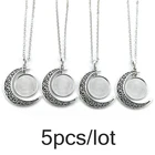 5 шт., тибетский серебряный стеклянный кабошон, 20  25 мм