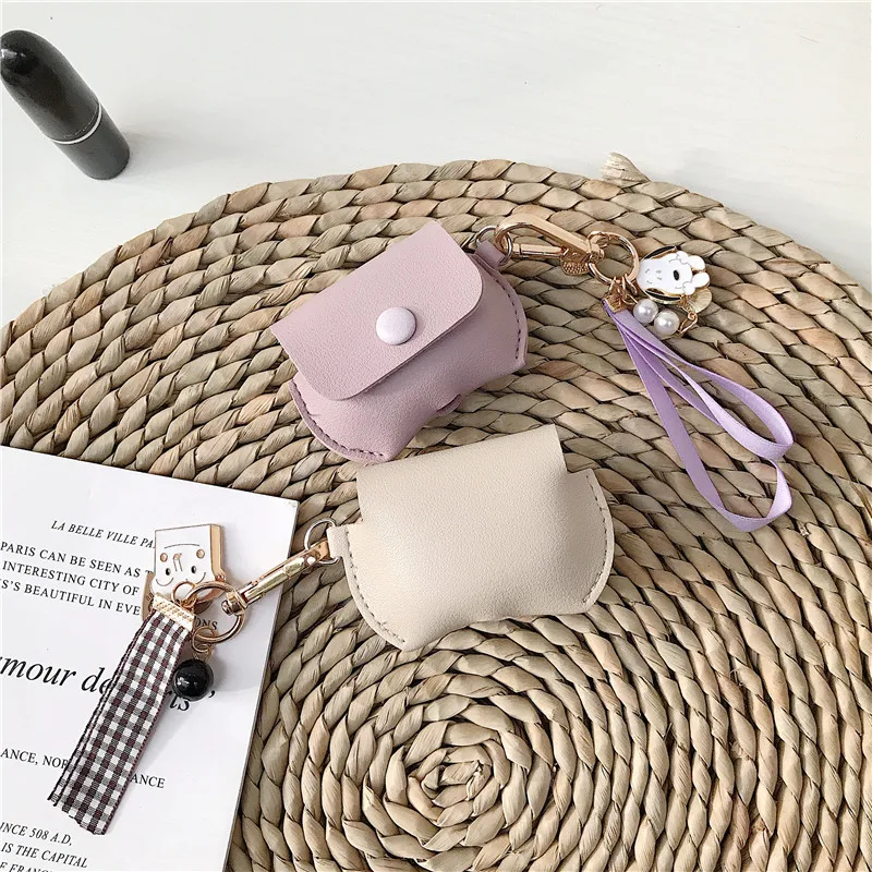 Чехол с клубничным тостом для Airpods Pro Кожаный чехол с Bluetooth для наушников Airpod 1 2 3 милый защитный чехол с брелком