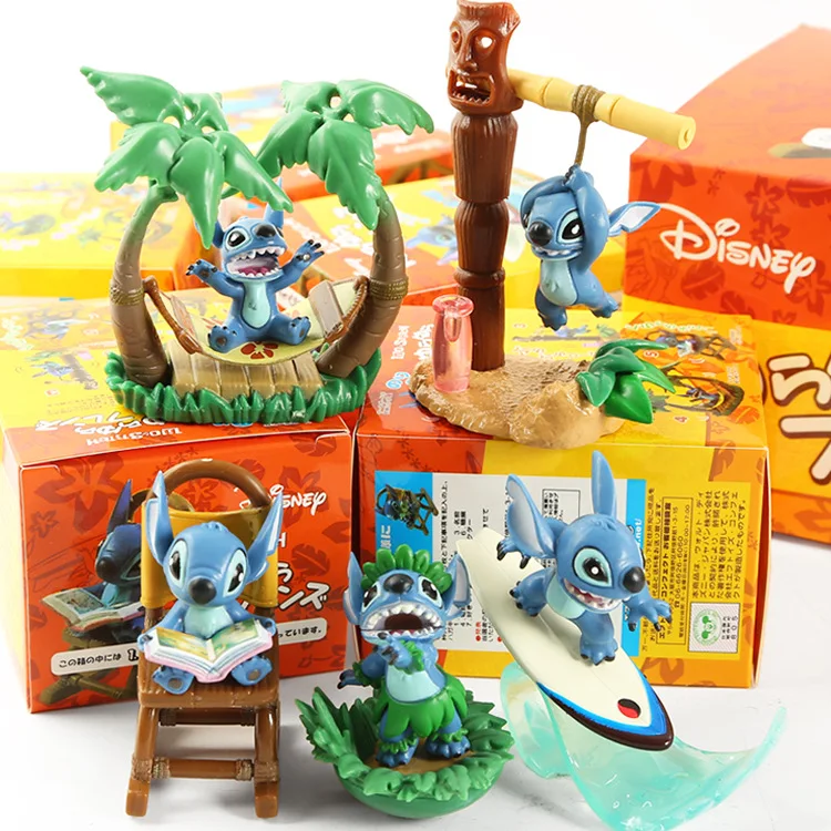 Lilo Stitch 626 фигурка игрушка крутая Летняя серия торта декоративная игрушка куклы подарок на день рождения