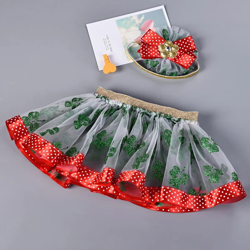 Детская юбка-пачка в горошек с повязкой на голову | одежда и обувь