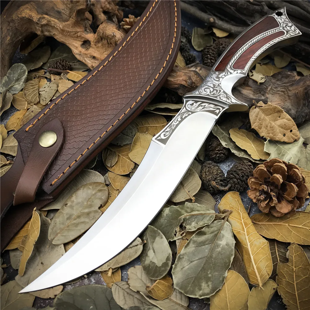 Высококачественный Тактический Боуи Machete Выживание фиксированное лезвие D2