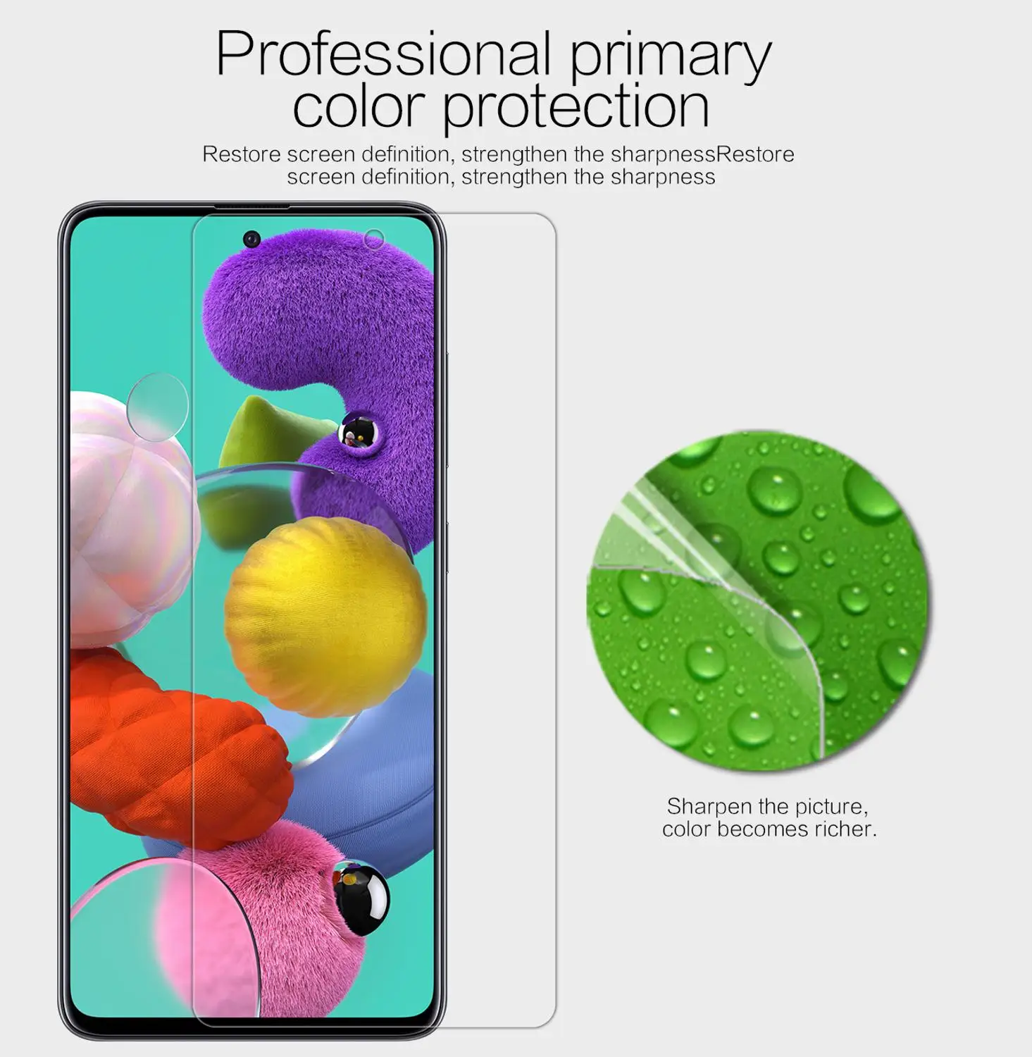 

2 pcs/lot NILLKIN for Galaxy A51 screen protector HD Super Clear Matte Anti Glare PET soft film for Galaxy A71/Note 10 lite