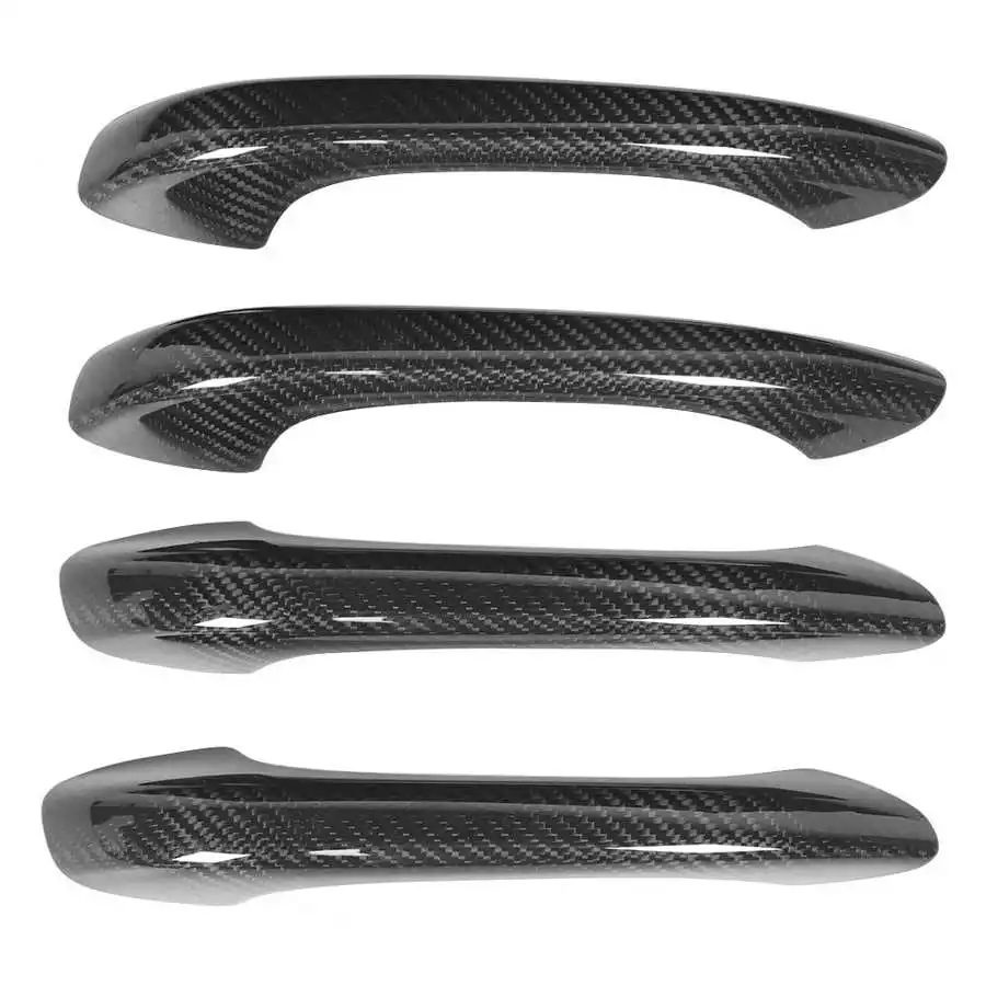4 шт. внешние дверные ручки чехлы из углеродного волокна подходят для Porsche Macan 95B 2015