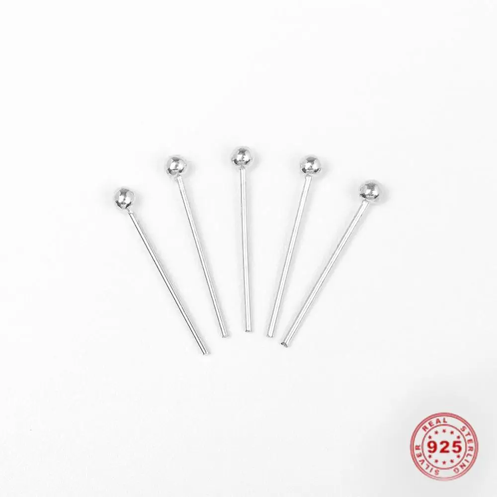 

Doreen Box 925 Sterling Silver Ball Head Pins Silver Needles DIY Findings , 0.5mm (24 gauge), 1 Gram