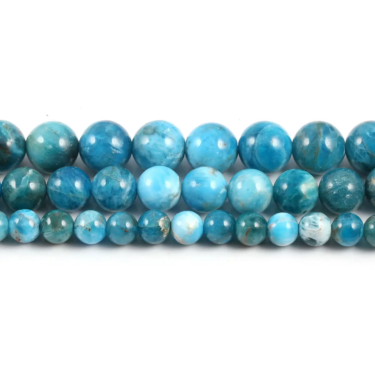 

A+ Natural Blue Apatite Gem Stone Beads Round Loose Beads For Jewelry Making DIY Bracelet Pendant Necklace 6/8/10mm 15''