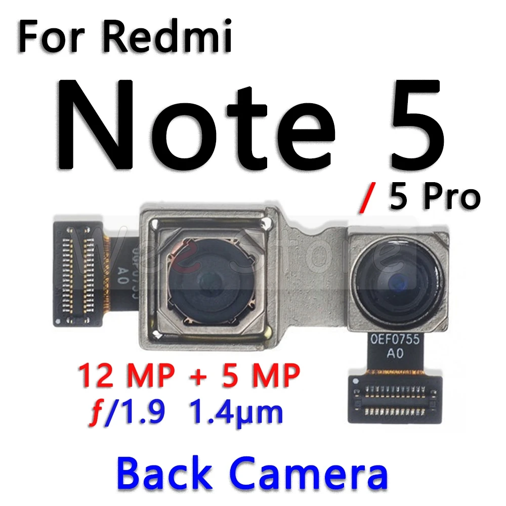 Маленькая фронтальная камера для Xiaomi Redmi Note 5 5A Pro Plus основная большая задняя