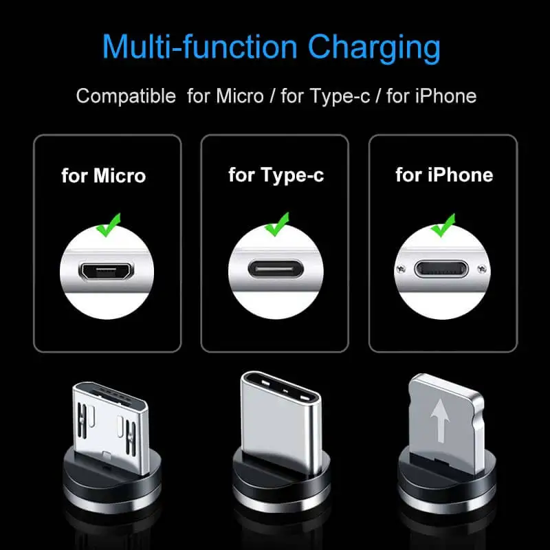 Elough Магнитный зарядный Micro USB кабель зарядное устройство для iPhone Xiaomi Мобильный телефон Магнит USB зарядное устройство Тип C кабель Шнур El360