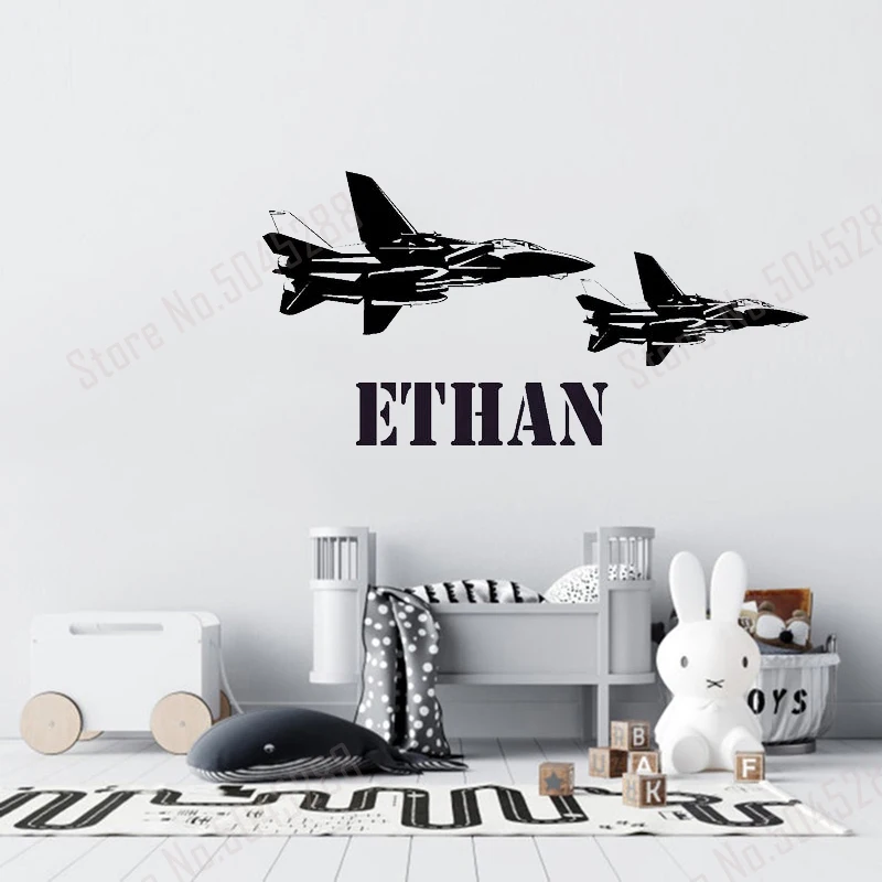 Военная Настенная Наклейка Jet наклейка с именем мальчика подростка армия военные