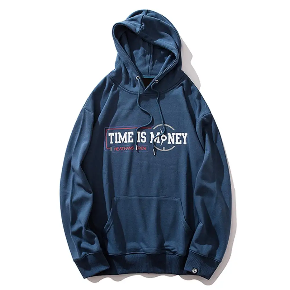 Aelfric Eden хип хоп Забавное время деньги печатных толстовки для мужчин Осень Harajuku