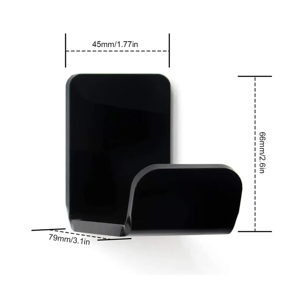 

2pcs Headphone Controller Holder Headset Stand Wall Mount Holder No Drilling Headphone Hook Stand Hanger