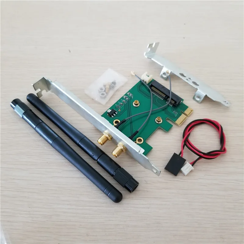 Bluetooth WIFI Mini PCI-E TO PCIe 1x 4x 8x 16x adapter converter card Wireless Ethernet Card Low &amp Full Height profile Bracket |