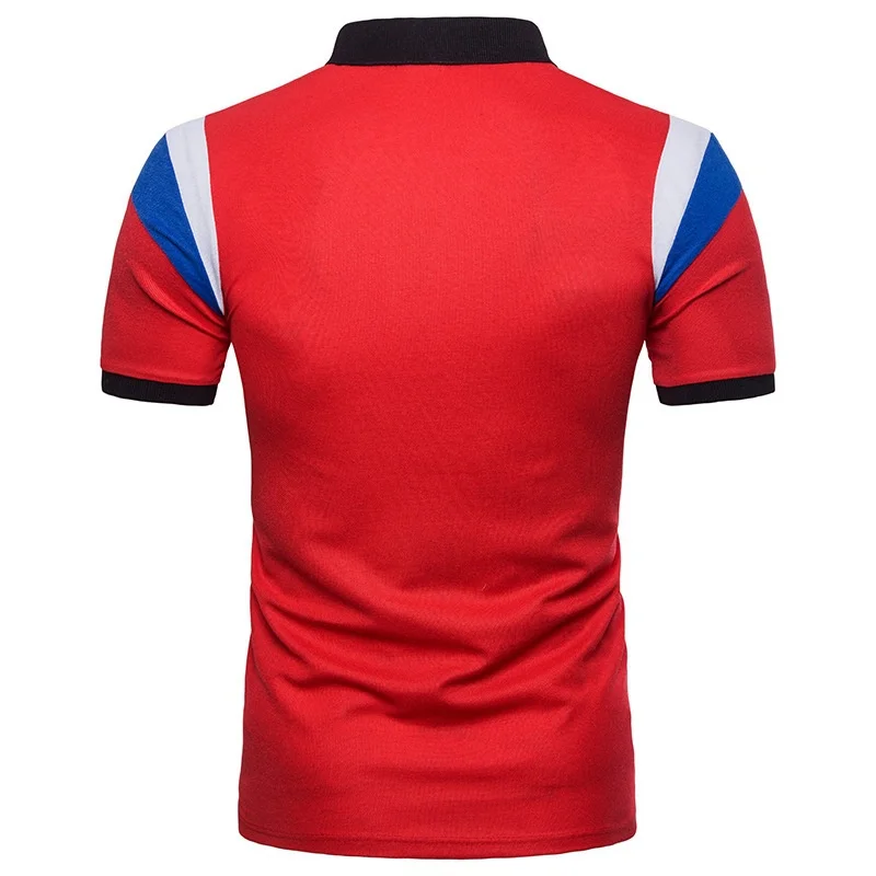 Мужская рубашка-поло ZOGAA летняя рубашка с лацканами и коротким рукавом