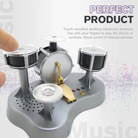 exqusite mini musician convert drum kit creative finger touch mini drums percussion toys art decoration