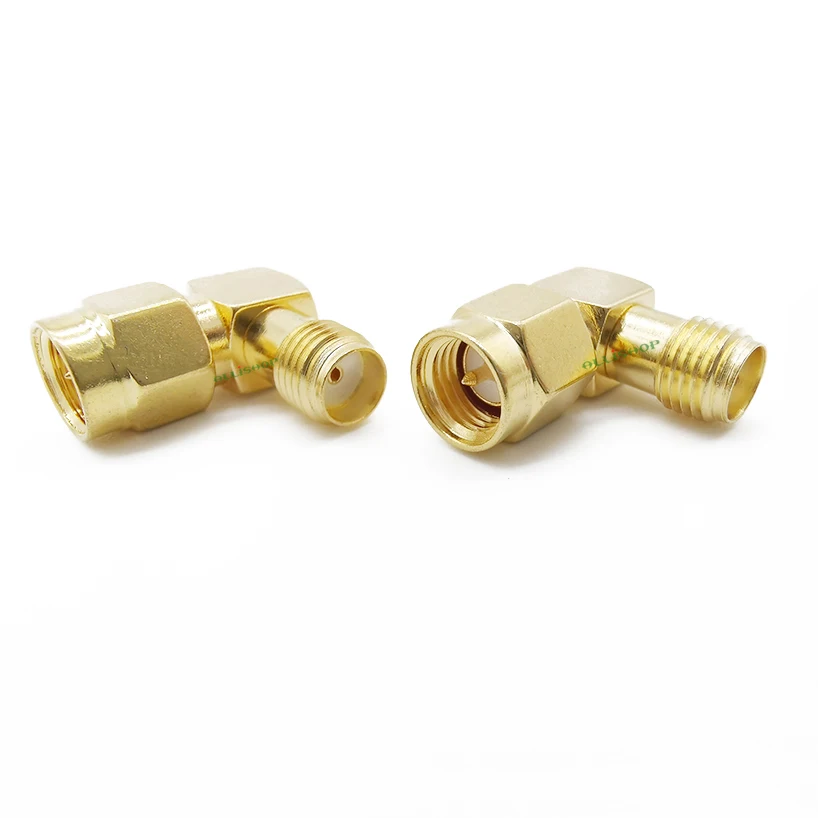 

1/2/5Pcs SMA male to SMA female right angle adapter 90 Degree adapter RF Coaxial Coax sma female jack to sma male plug adapter