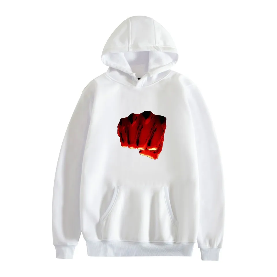 

One Punch Man Hoodies Saitama Sensei Japan Anime Men Sweatshirts 2020 Autumn Winter Tops Casual Tracksuit Warm Male Pullovers